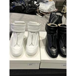 香港正品Opium Playboicarti同款Future Sneaker皮黑白未来高帮鞋