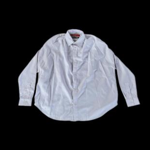 香港正品HBA Hood By Air不要相信一个教会女孩印花白宽松os衬衫