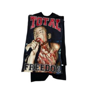 香港正品HBA Hood By Air Opium 朋克摇滚人像大廓形无袖外搭背心