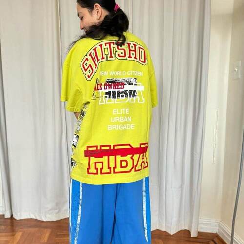 香港正品HBA Hood By Air胶囊系列slogan logo印花短袖男女T恤潮
