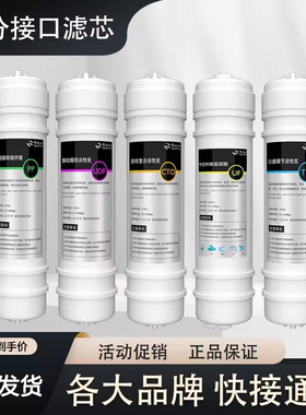 家用直饮净水器滤芯10寸快接通用3分口PP棉活性炭棒自来水过滤芯