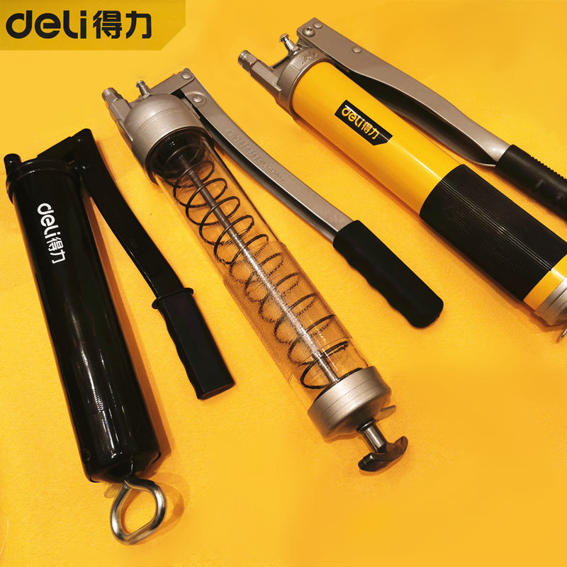 得力普通精品透明黄油枪