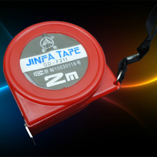 盒尺2米 F211 浙江金发 测量 钢卷尺 不带卡扣 尺子 卷尺