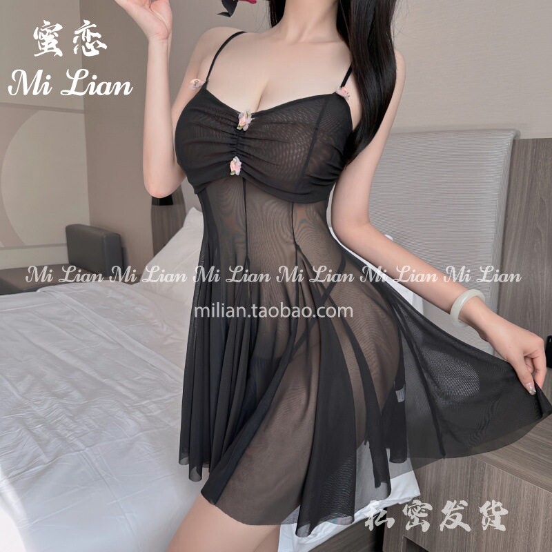 蜜恋：成人情侣趣味内衣性感透明睡衣性趣火辣制服免脱套装禁欲系