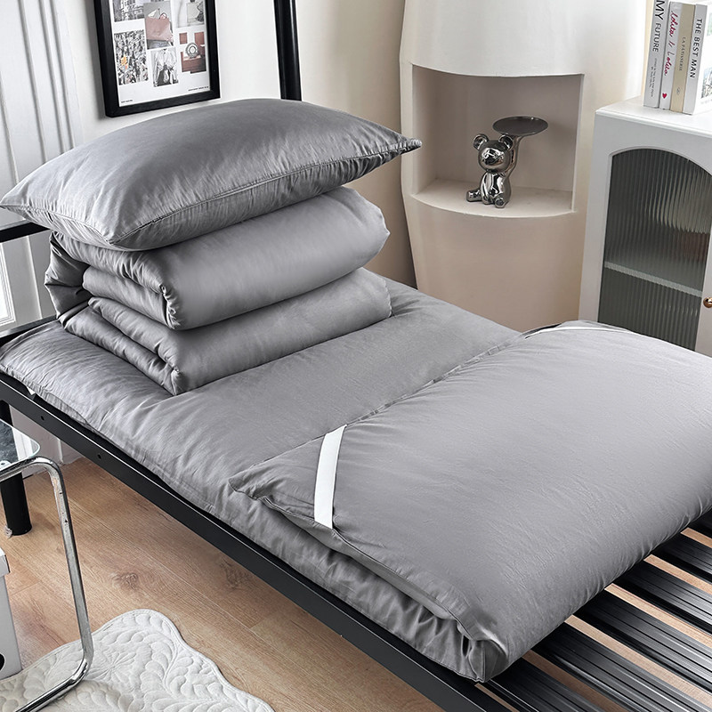 2025新款全棉学生宿舍六件套纯棉床单被套枕套单人三件套被褥垫子