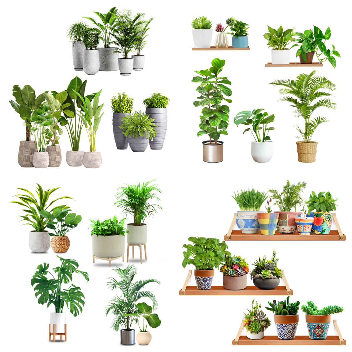 3d立体小清新绿植遮丑墙贴纸北欧仿真盆栽装饰遮污垢划痕墙贴画,家居饰品,软装墙贴,淘宝优惠券,粉丝福利购,淘宝优惠卷