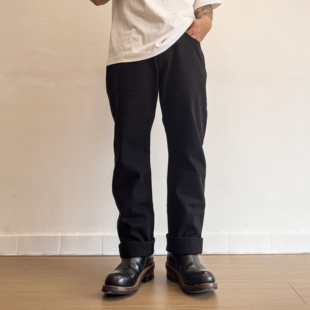 复古赤耳锥形牛仔裤 Darori烫斗 美式 888s男士 16oz黑色叠染复刻IH