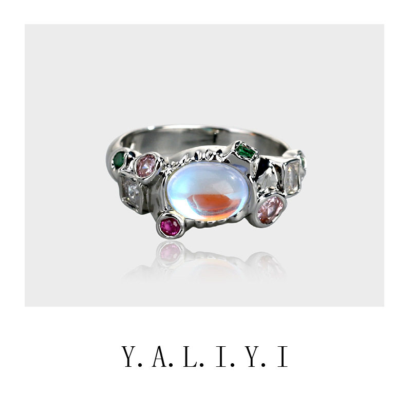 泫雅同款戒指女欧泊S925银高级感小众设计个性开口可调节食指戒男,饰品/流行首饰/时尚饰品新,戒指/指环,淘宝优惠券,粉丝福利购,淘宝优惠卷