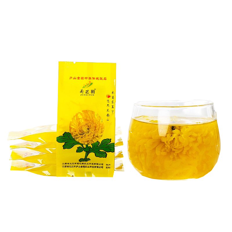 一朵一杯江西修水金丝皇菊