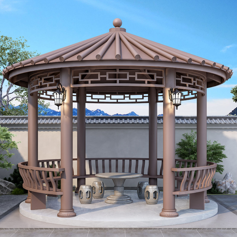 嘉勒美中式铝合金凉亭