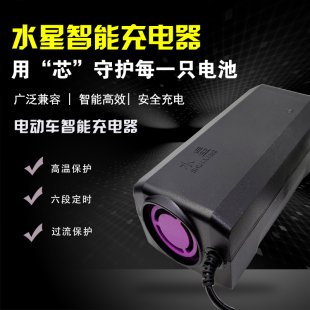 水星高端智能电动车充电器48V12AH60V20AH72V充满断电铅酸电池用