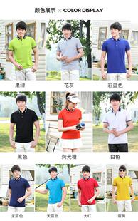 专业男女文化衫短袖有领POLO衫T恤团体队服订制 棉+聚酯纤维面料