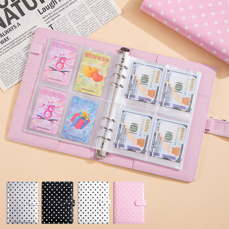 现货A5波点本马卡龙活页手账本定制高颜值现金预算财务规划记账本,文具电教/文化用品/商务用品,手帐/日程本/计划本,淘宝优惠券,粉丝福利购,淘宝优惠卷