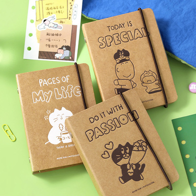 NOTE FOR×MATSUGODA M5牛皮纸活页手帐 mini便携式口袋本笔记本