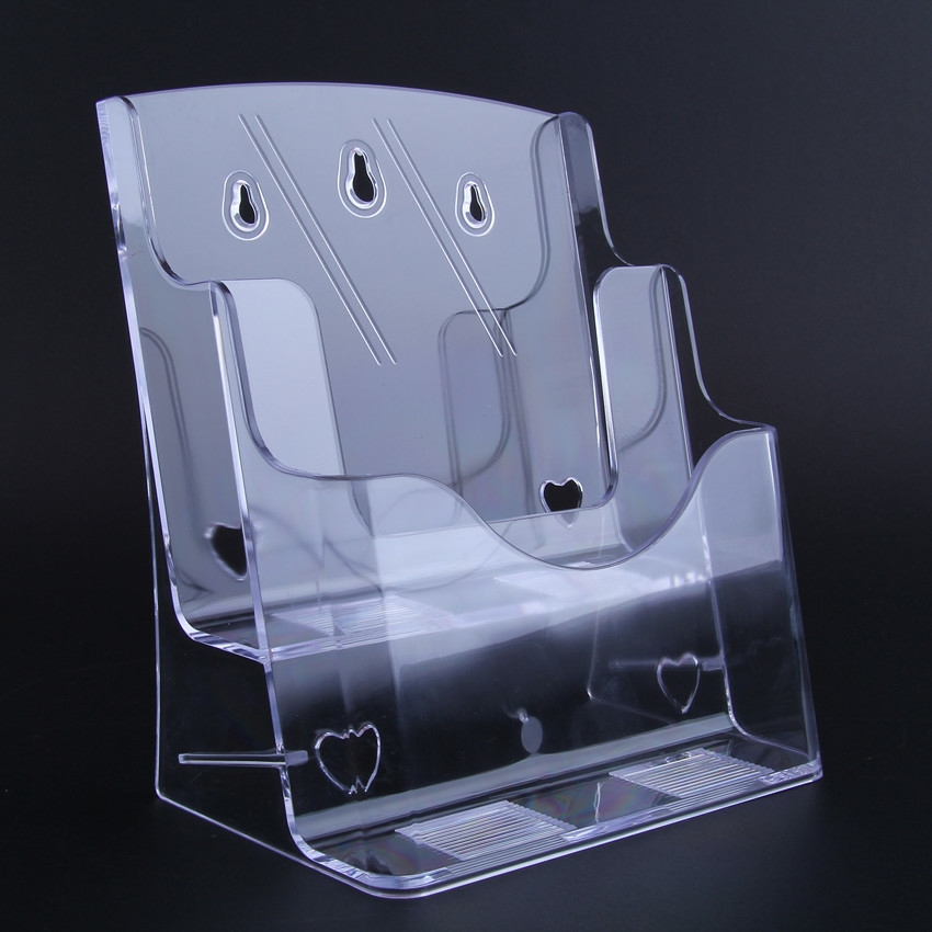 A4 两层亚克力展示架 展示盒  2层宣传单目录架 文件盒有机资料架