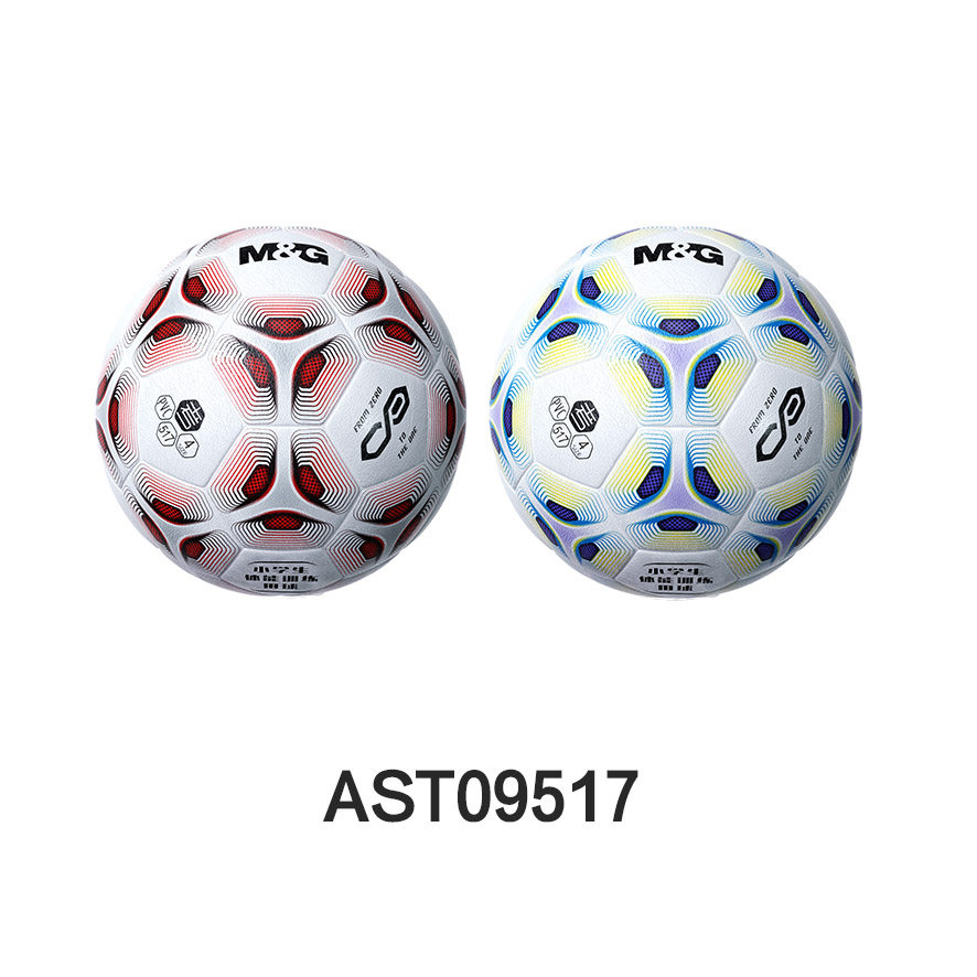 晨光体育4号PVC机缝花色足球AST09517小学生体能训练足球室外室内