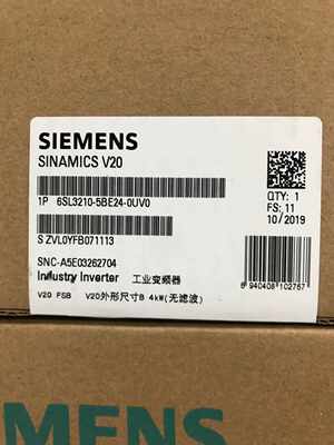 议价6SL32105BE240UV0西门子V20变频器4千瓦6SL3210-5BE24-0UV0/O