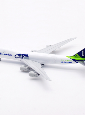 现货 HX Models 1:400 西雅图海鹰 货运 B747-8F N841BA B631007