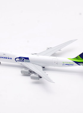 现货 HX 1:400 西雅图海鹰 货运 B747-8F N841BA 开仓版 B631007C