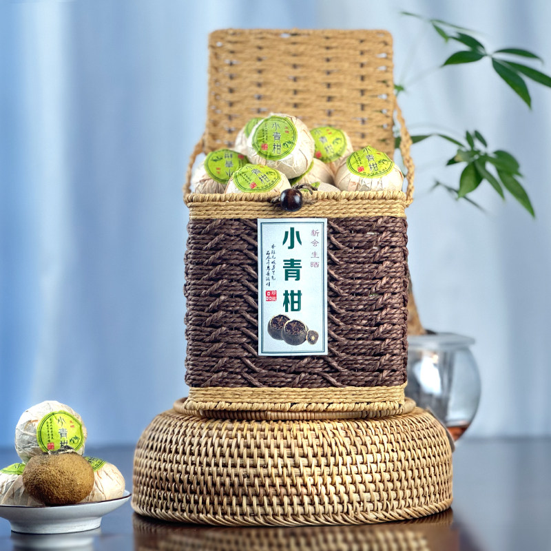 广东特产小青柑普洱正宗新会茶特级长辈陈熟茶生晒陈皮柑普茶自喝