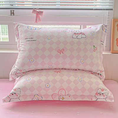 100%全棉枕套一对装枕头皮家用