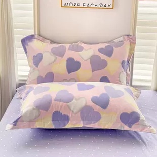 花卉小碎花ins风清新纯棉枕套一对装全棉亲肤48x74cm简约宿舍单人
