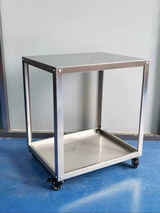 五金工作臺噴碼 機移動工作平臺不銹鋼固定置物架厚度1.0承重100KG