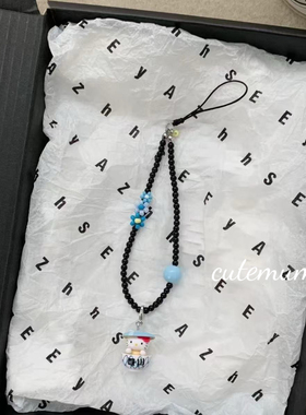 小红书同款ins可爱泡面kt猫手机链猫咪挂件 ccd相机链挂饰通用萌