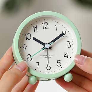 简便学生用小闹钟简约卧室书桌宿舍床头静音懒虫起床叫醒神器闹铃