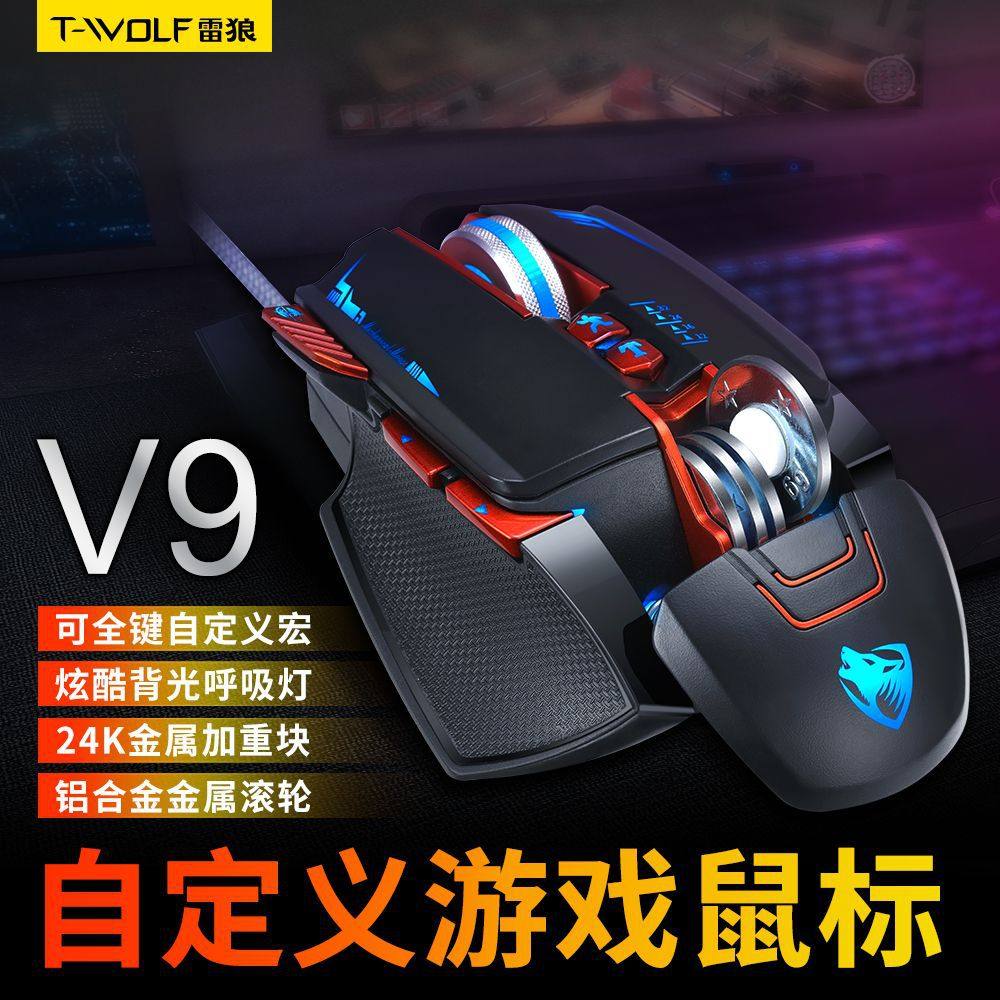 淘宝骚男外设店机械游戏有线鼠标电竞lol专用m