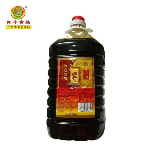 如丰一滴香生抽一滴香酱油捞饭生抽增城特产4.9L大瓶