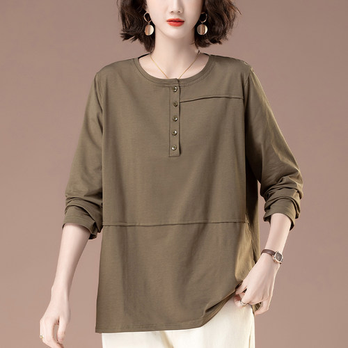 凯诗帕长袖休闲百搭拼接