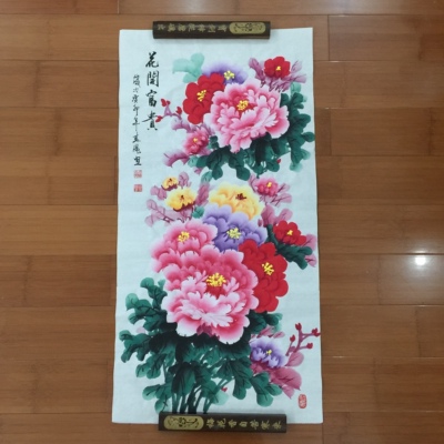 中堂手工三尺走廊竖版装饰宣纸画