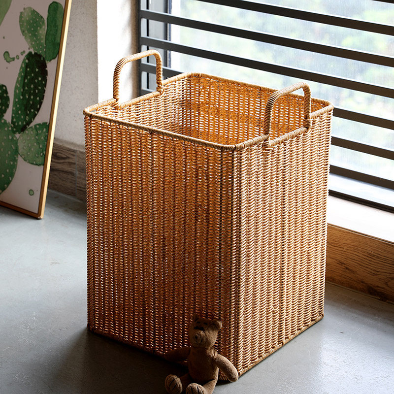 Kens美式仿藤编脏衣篮酒店民宿浴室轻奢洗衣篮子脏衣服收纳筐,收纳整理,脏衣篮,淘宝优惠券,粉丝福利购,淘宝优惠卷
