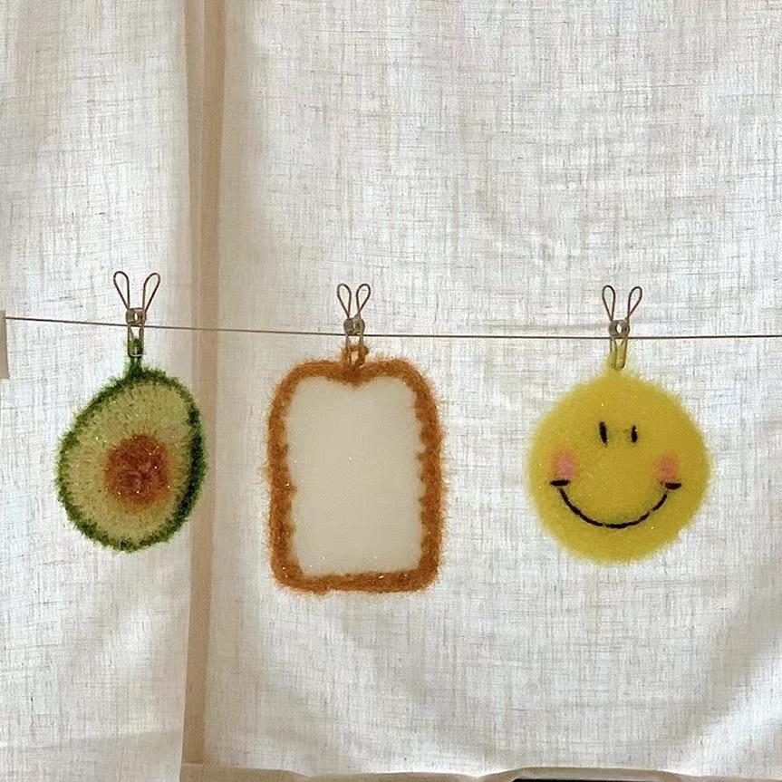 笑脸洗碗巾刷子厨房洗碗布