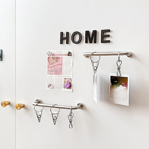 304不锈钢磁吸置物杆冰箱贴