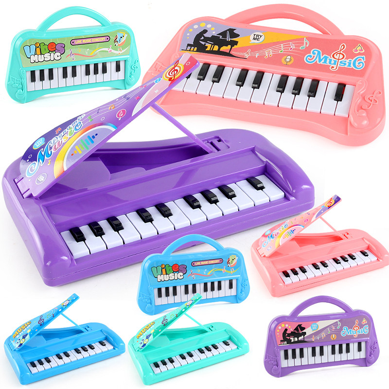 儿童早教音乐启蒙乐器电子琴 仿真13键模拟音乐钢琴玩具