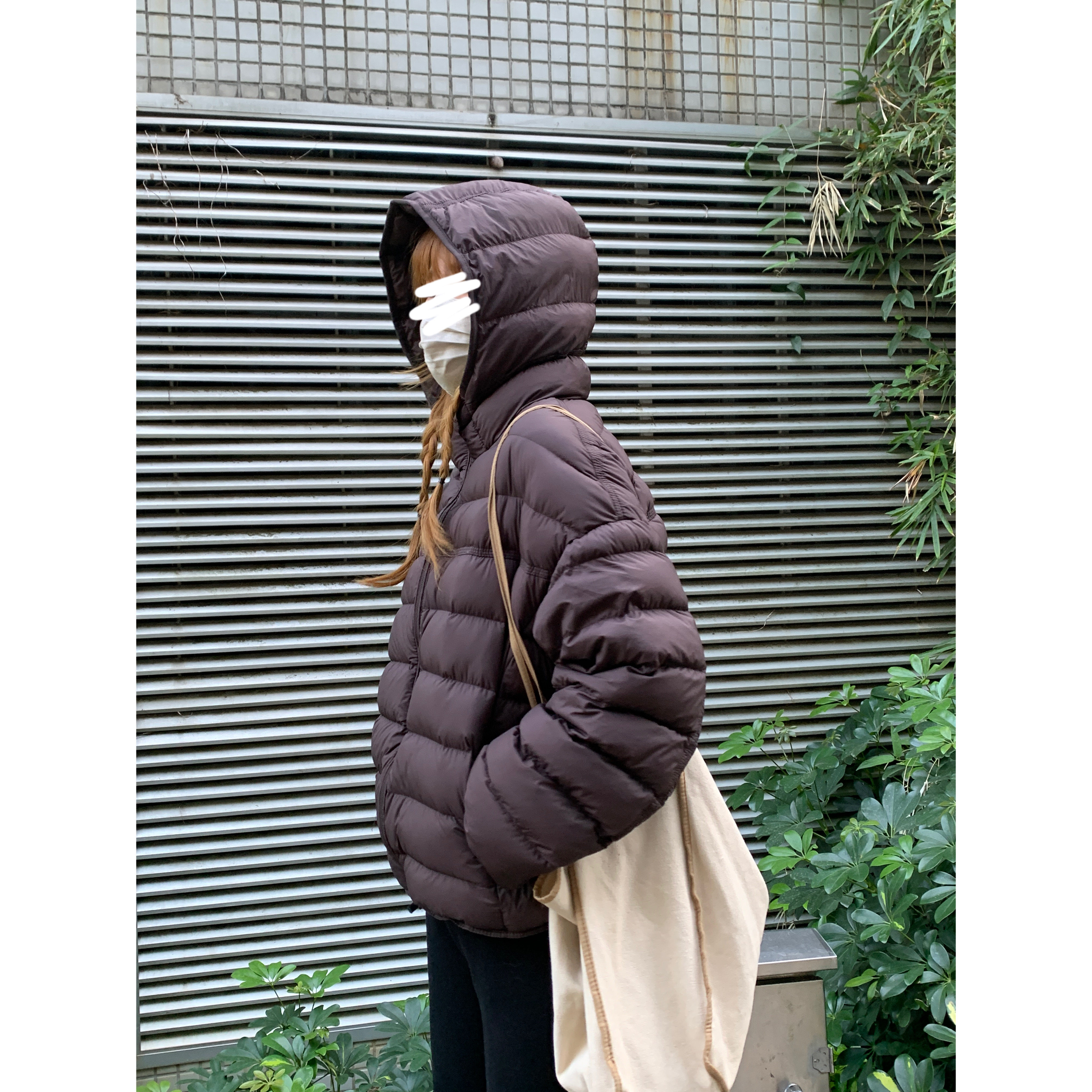 全员自留！黑巧面包 排骨羽绒服女冬2025韩系宽松短款连帽外套潮