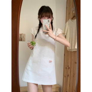 【欧阳娜娜同款】NANA'S FARM PARTY胶囊系列 棉亚麻泡泡袖连衣裙