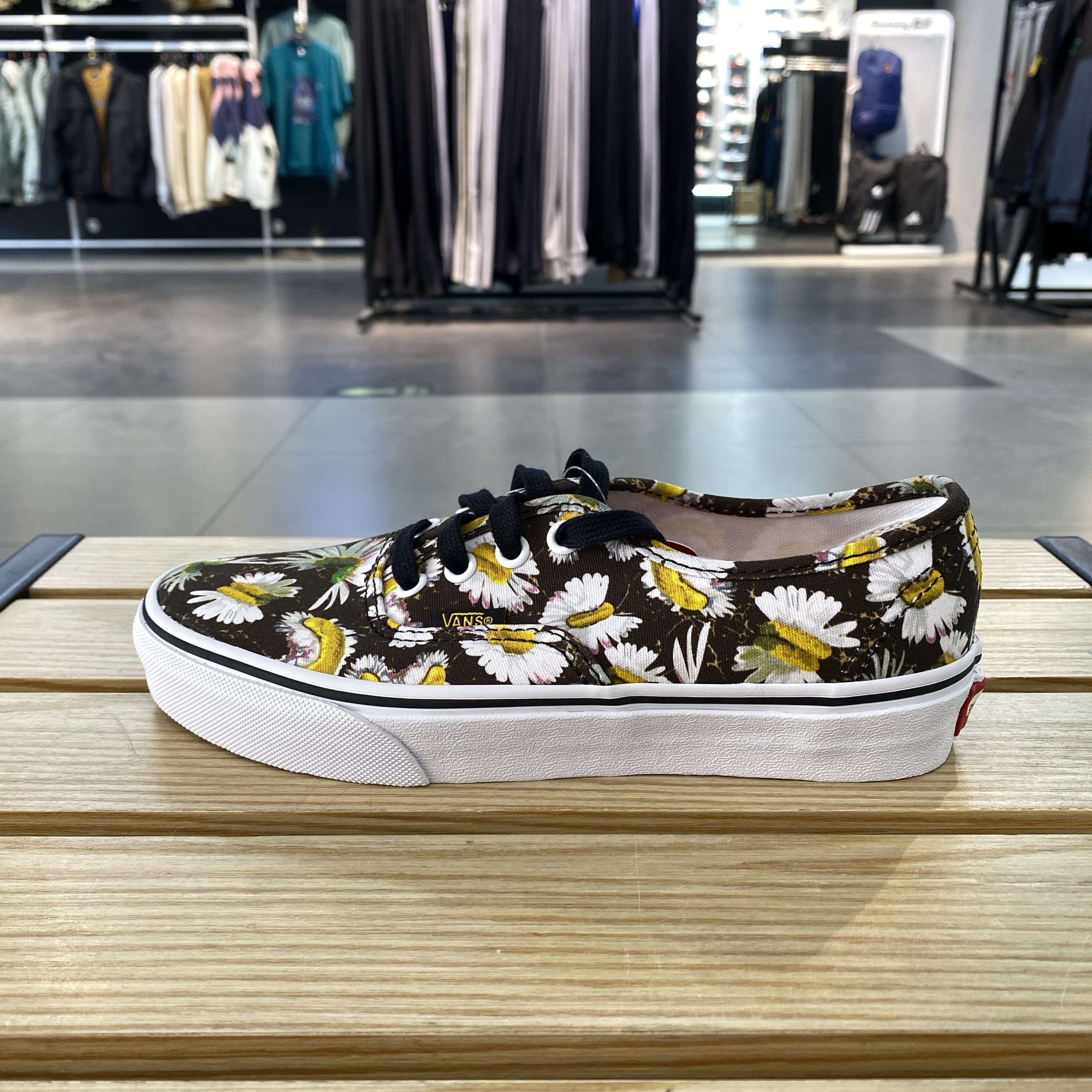 vans authentic小雏菊菊花图案帆布鞋男女鞋休闲板鞋vn0a5hzs9fv