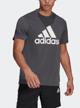 阿迪达斯男装夏季运动健身圆领短袖T恤GT3110 GT3111 GT3113