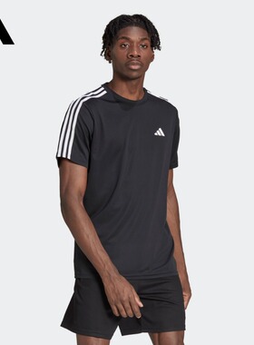 adidas阿迪达斯速干运动健身上衣圆领短袖T恤男装夏季IB8150