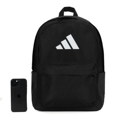 经典三条纹运动双肩背包