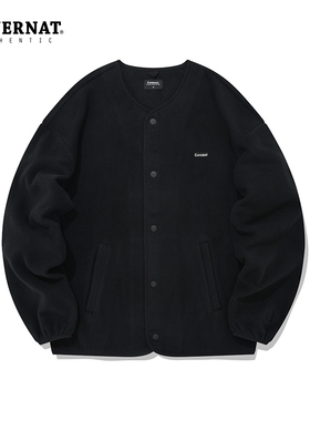 Covernat轻薄摇粒绒上衣男女同款外套无领保暖冬季内搭CO2203JKF2