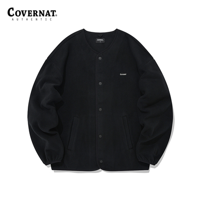 Covernat轻薄摇粒绒上衣男女同款外套无领保暖冬季内搭CO2203JKF2