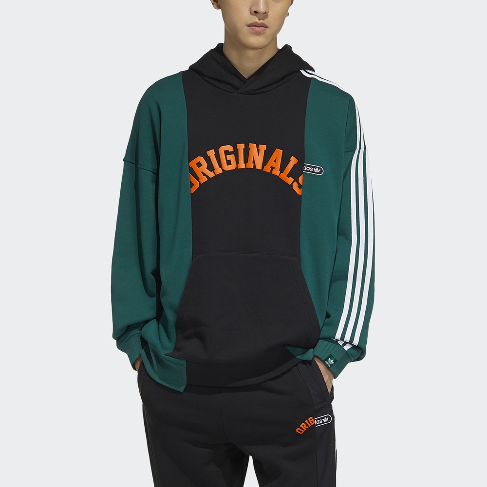 adidas阿迪达斯三叶草男装冬季连帽卫衣HC0375 HC0376