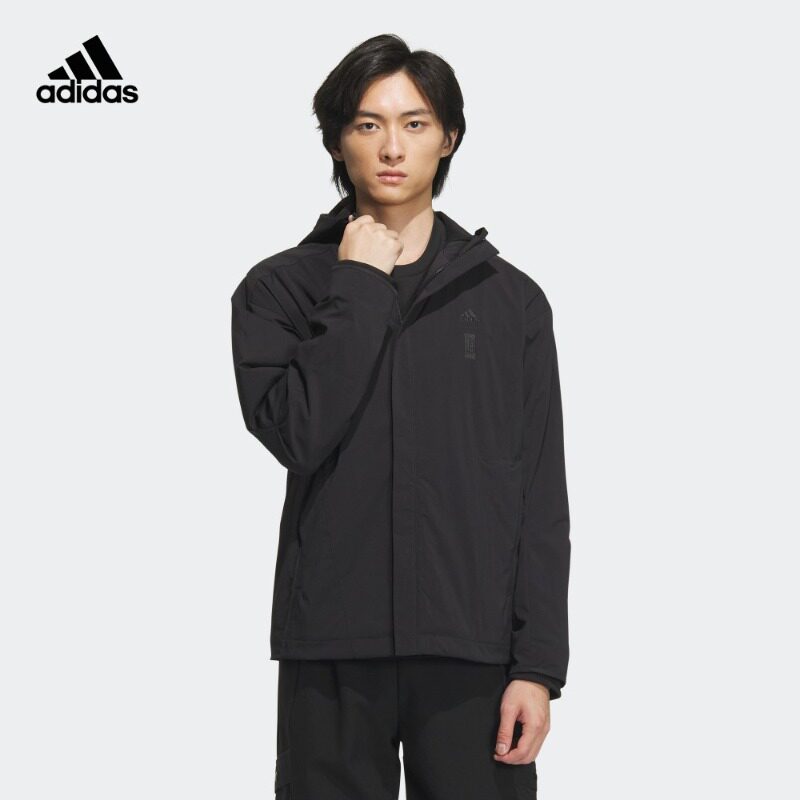 adidas阿迪达斯武极系列抗湿梭织连帽夹克外套男轻运动IX4287