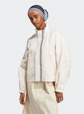 adidas阿迪达斯官方三叶草宽松短款运动立领夹克外套女装IC5446