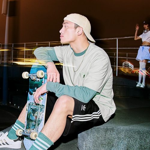 舒适纯棉运动上衣圆领短袖T恤男adidas阿迪达斯官方三叶草IK8683