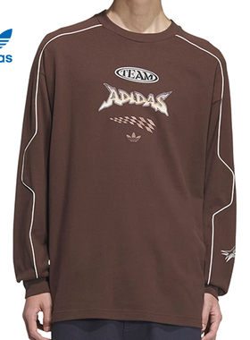 阿迪达斯官网三叶草春季男子运动休闲圆领长袖T恤JM8038